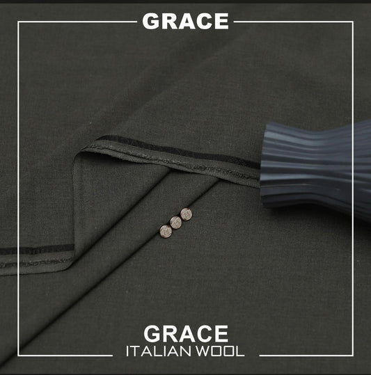 Grace Italian Wool - Charcoal