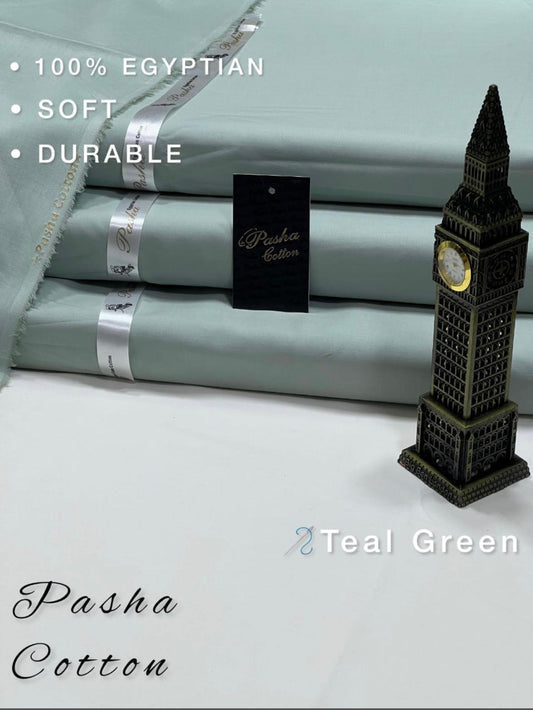 Pasha Silver Cotton - Teal Green